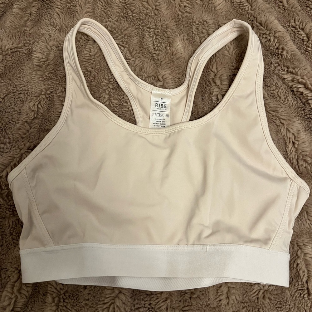 Off white sports bra